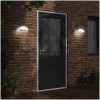 Utomhusvägglampa LED med sensor vit gjuten aluminium vidaXL – miniatyr 3