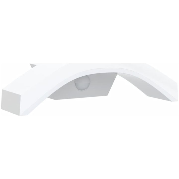 Utomhusvägglampa LED med sensor vit gjuten aluminium vidaXL – bild 5