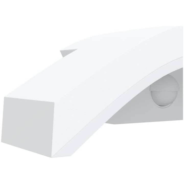 Utomhusvägglampa LED med sensor vit gjuten aluminium vidaXL – bild 8