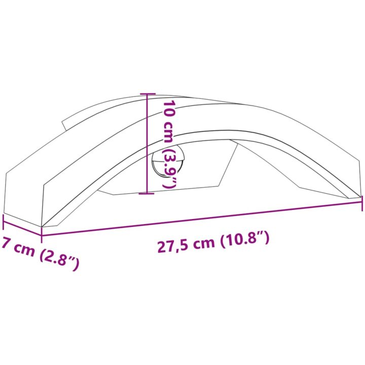 Utomhusvägglampa LED med sensor vit gjuten aluminium vidaXL – bild 9