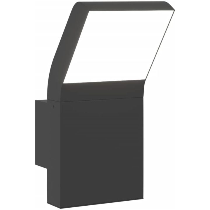 Utomhusvägglampa LED svart gjuten aluminium vidaXL – bild 2