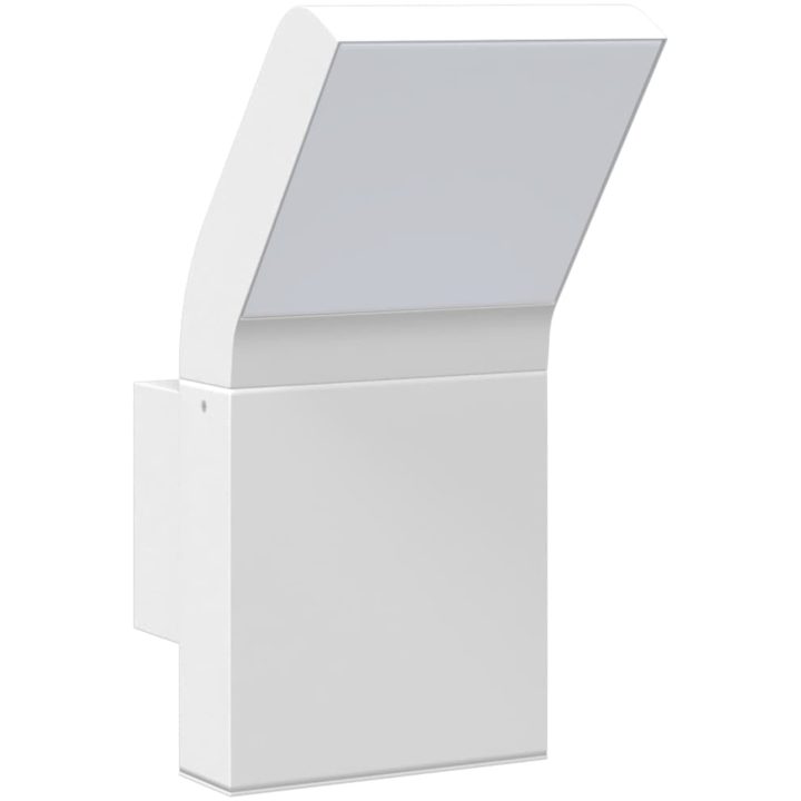 Utomhusvägglampa LED vit gjuten aluminium vidaXL – bild 4