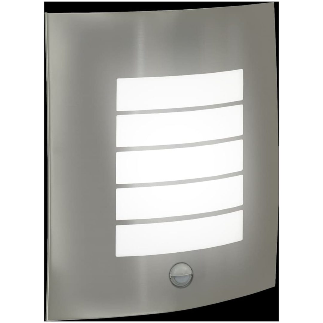 Utomhusvägglampa med sensor 2 st Silver Rostfritt stål IP44 vidaXL Medium – bild 11