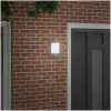 Utomhusvägglampa med sensor 2 st Silver Rostfritt stål IP44 vidaXL Medium – miniatyr 3