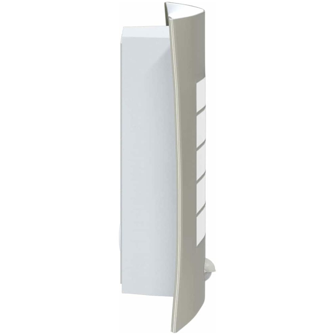Utomhusvägglampa med sensor 2 st Silver Rostfritt stål IP44 vidaXL Medium – bild 5