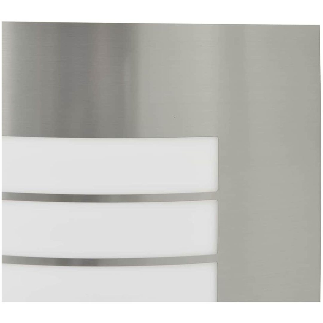 Utomhusvägglampa med sensor 2 st Silver Rostfritt stål IP44 vidaXL Medium – bild 7