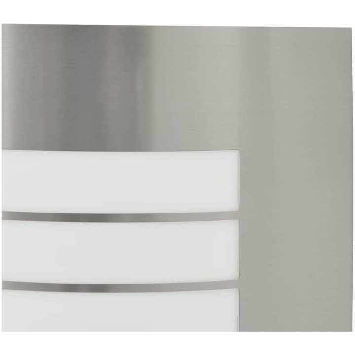 Utomhusvägglampa med sensor 2 st Silver Rostfritt stål IP44 vidaXL Medium – bild 7