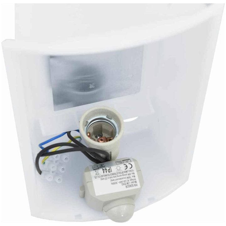 Utomhusvägglampa med sensor 2 st Silver Rostfritt stål IP44 vidaXL Medium – bild 8