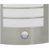 Utomhusvägglampa med sensor 2 st Silver Rostfritt stål IP44 vidaXL Medium – miniatyr 9