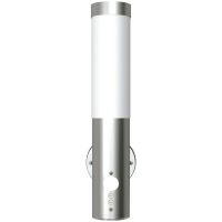 Utomhusvägglampa med sensor rostfritt stål vidaXL