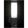 Utomhusvägglampa med sensor Svart Rostfritt Stål IP44 vidaXL Medium – miniatyr 11