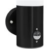 Utomhusvägglampa med sensor Svart Rostfritt Stål IP44 vidaXL Medium – miniatyr 9