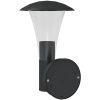Utomhusvägglampa med sensor svart rostfritt stål vidaXL – miniatyr 6