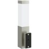 Utomhusvägglampor 2 st Silver Rostfritt Stål IP44 vidaXL Medium – miniatyr 6