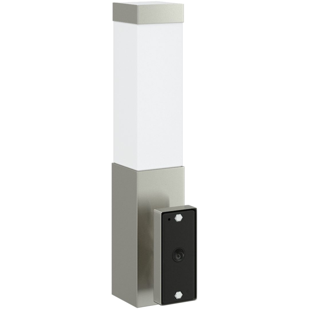 Utomhusvägglampor 2 st Silver Rostfritt Stål IP44 vidaXL Medium – bild 6