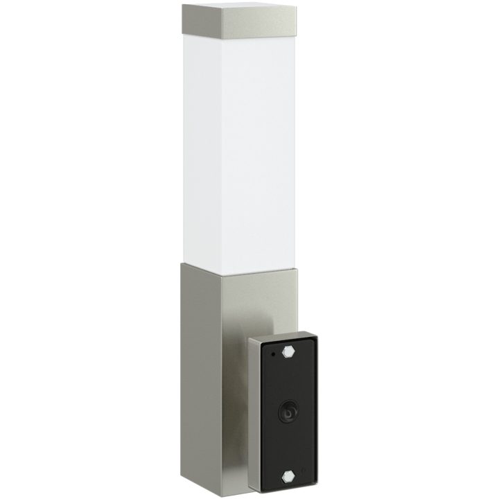 Utomhusvägglampor 2 st Silver Rostfritt Stål IP44 vidaXL Medium – bild 6