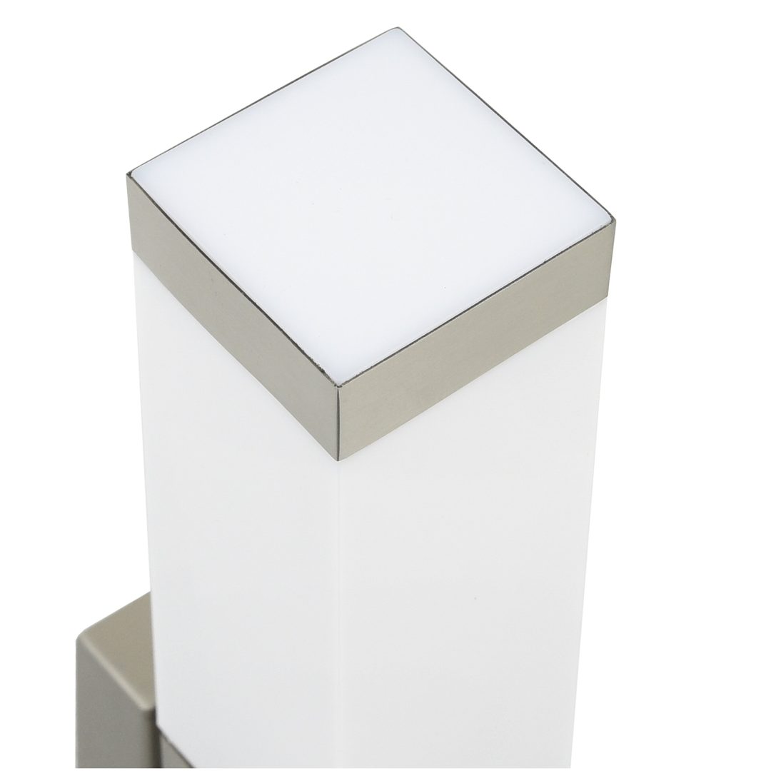 Utomhusvägglampor 2 st Silver Rostfritt Stål IP44 vidaXL Medium – bild 7