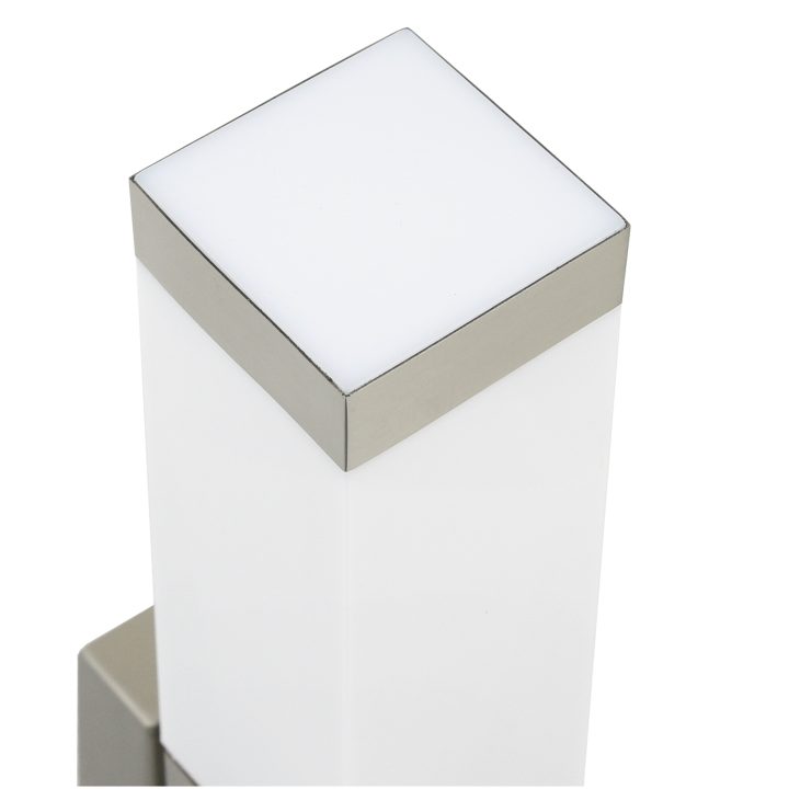 Utomhusvägglampor 2 st Silver Rostfritt Stål IP44 vidaXL Medium – bild 7