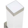 Utomhusvägglampor 2 st Silver Rostfritt Stål IP44 vidaXL Medium – miniatyr 8