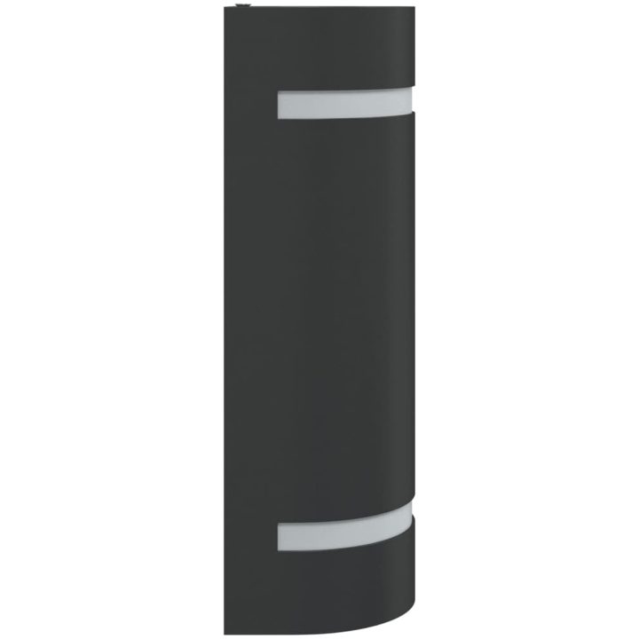 Utomhusvägglampor 2 st svart gjuten aluminium vidaXL 80 x 100 x 240 mm – bild 5