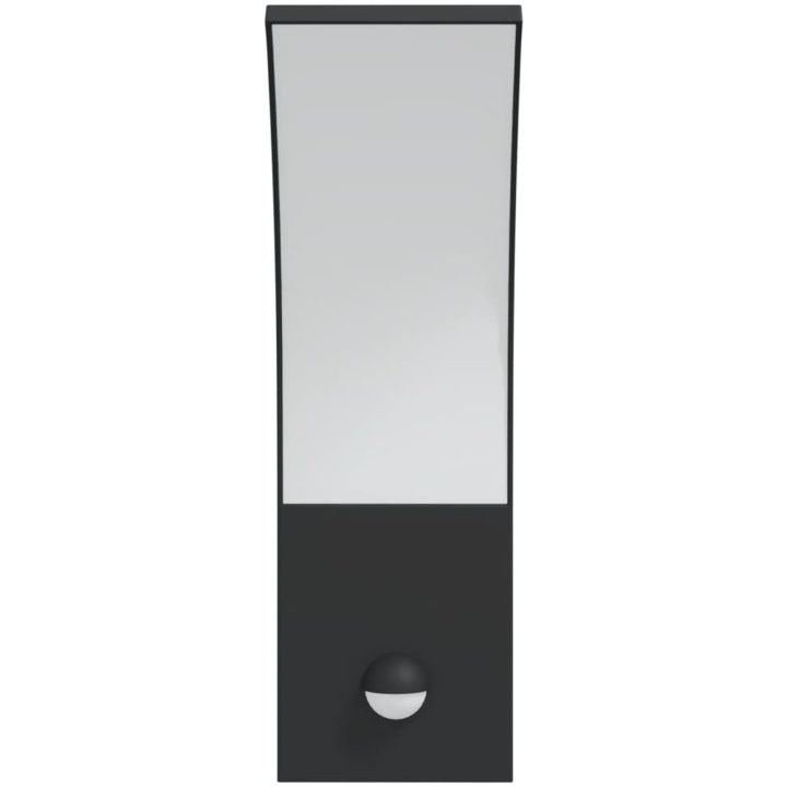 Utomhusvägglampor LED med sensorer 2 st svart gjuten aluminium vidaXL – bild 5