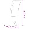Utomhusvägglampor LED med sensorer 2 st svart gjuten aluminium vidaXL – miniatyr 9
