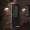 Utomhusvägglampor LED med sensorer 2 st vit gjuten aluminium vidaXL – miniatyr 3