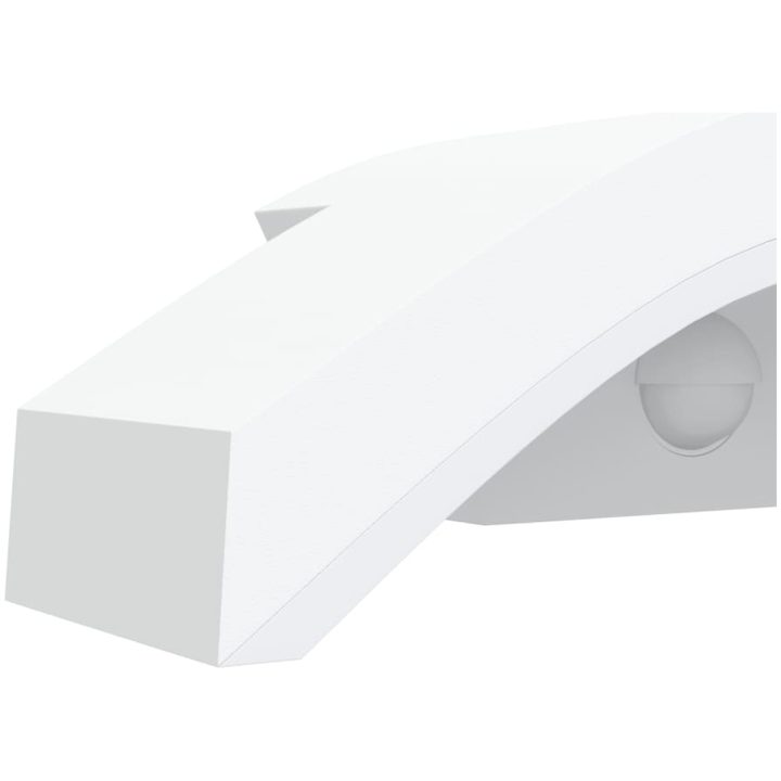 Utomhusvägglampor LED med sensorer 2 st vit gjuten aluminium vidaXL – bild 8