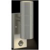 utomhusvägglampor med sensor 2 delar Silver rostfritt stål IP44 vidaXL Medium – miniatyr 11
