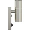 utomhusvägglampor med sensor 2 delar Silver rostfritt stål IP44 vidaXL Medium – miniatyr 6