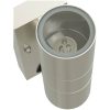 utomhusvägglampor med sensor 2 delar Silver rostfritt stål IP44 vidaXL Medium – miniatyr 8