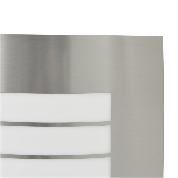 Utomhusvägglampor med Sensor 2 st Silver Rostfritt Stål IP44 vidaXL Medium – bild 7