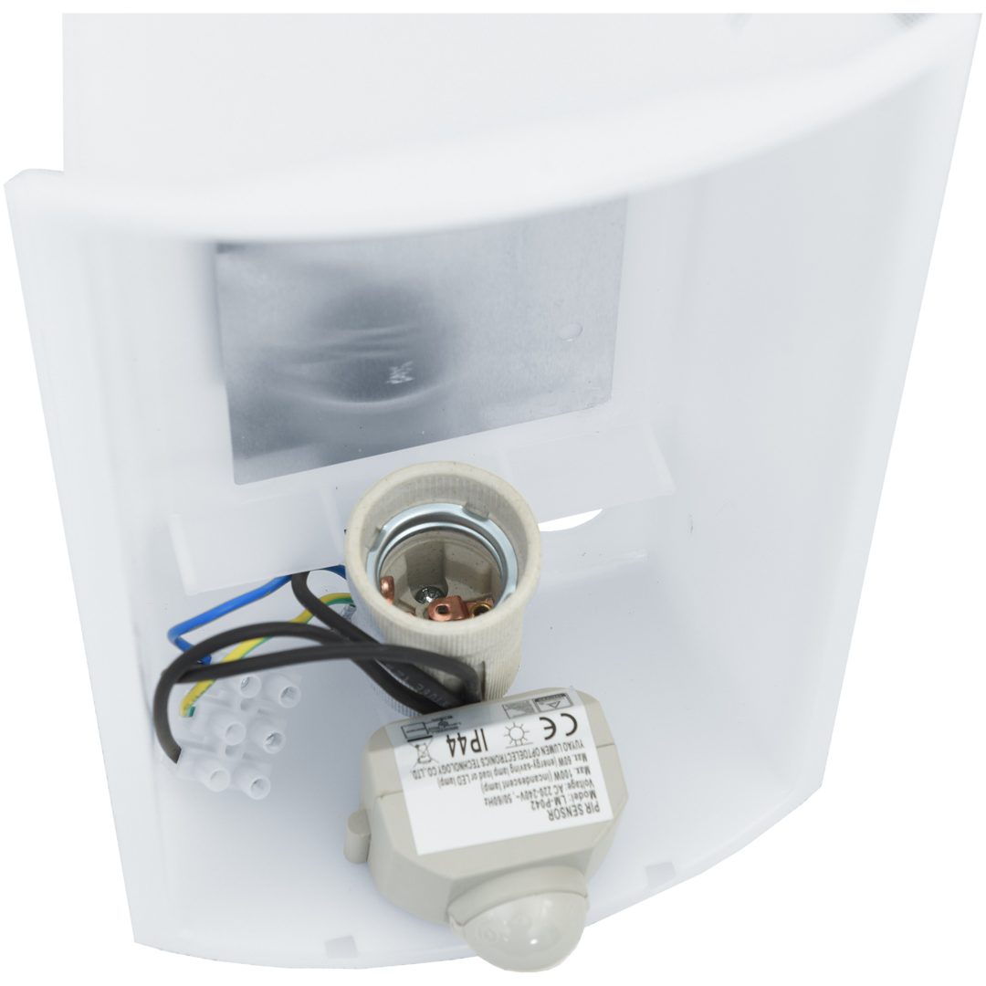 Utomhusvägglampor med Sensor 2 st Silver Rostfritt Stål IP44 vidaXL Medium – bild 8