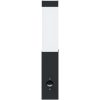 utomhusvägglampor med sensor 2 st Svart rostfritt stål IP44 vidaXL Medium – miniatyr 4