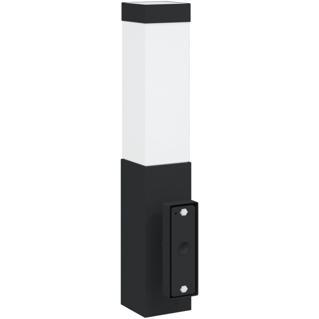 utomhusvägglampor med sensor 2 st Svart rostfritt stål IP44 vidaXL Medium – bild 6