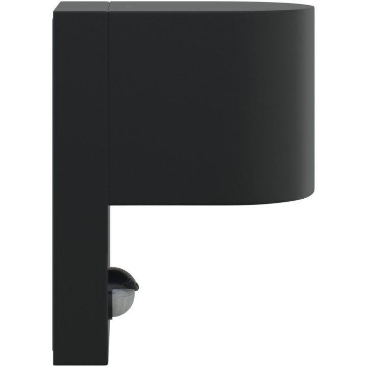 Utomhusvägglampor med sensor svart rostfritt stål IP44 vidaXL Medium – bild 4