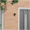 Utomhusvägglampor med sensor svart rostfritt stål IP44 vidaXL Medium – miniatyr 1