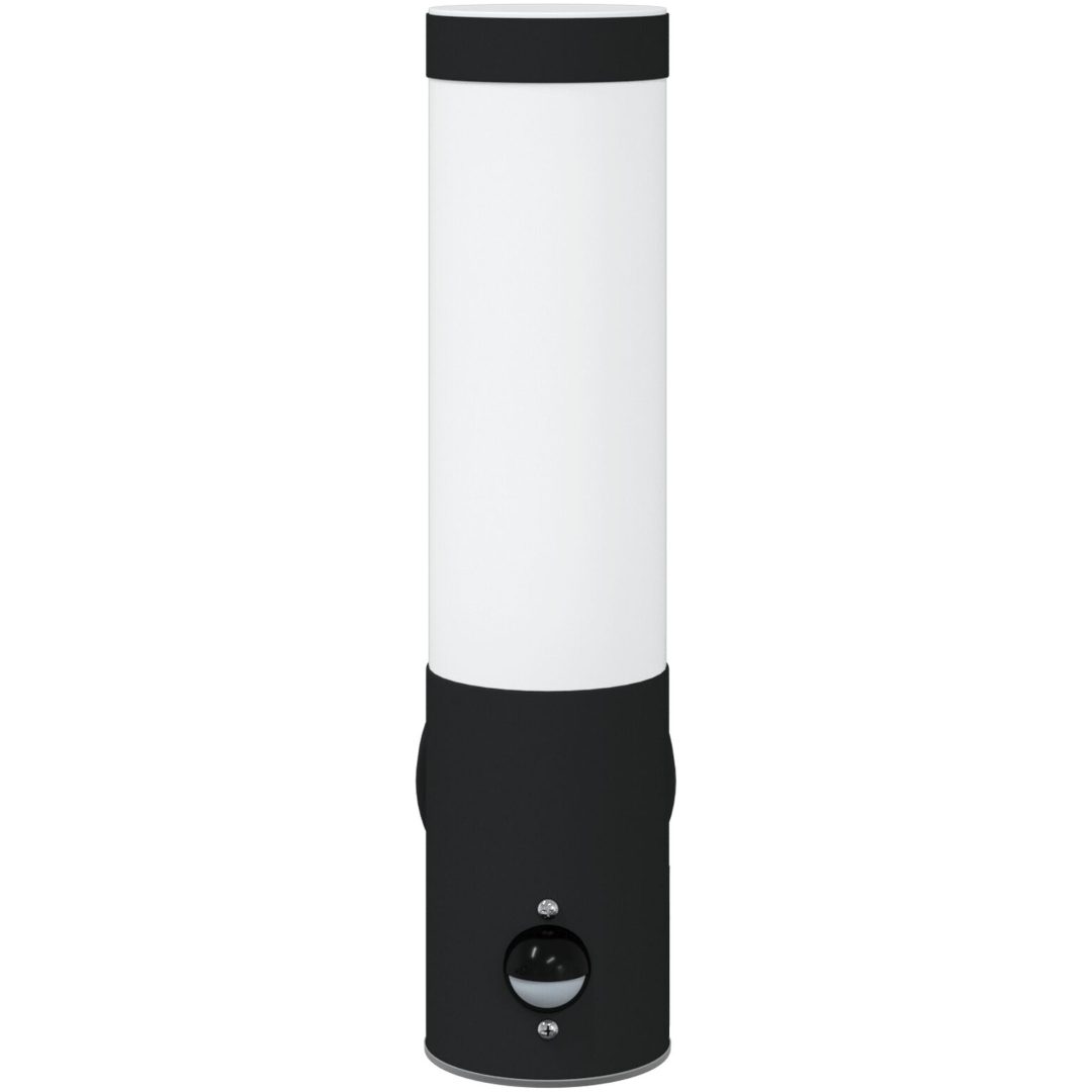 Utomhusväggljus med Sensor 2 st Svart Rostfritt Stål IP44 vidaXL Compact – bild 4