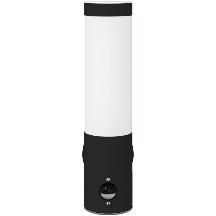Utomhusväggljus med Sensor 2 st Svart Rostfritt Stål IP44 vidaXL Compact – bild 4