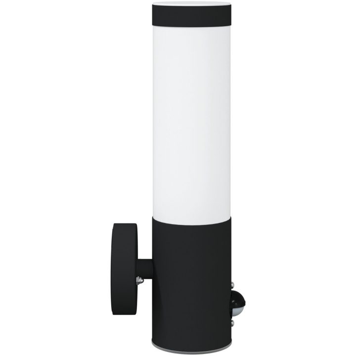 Utomhusväggljus med Sensor 2 st Svart Rostfritt Stål IP44 vidaXL Compact – bild 5