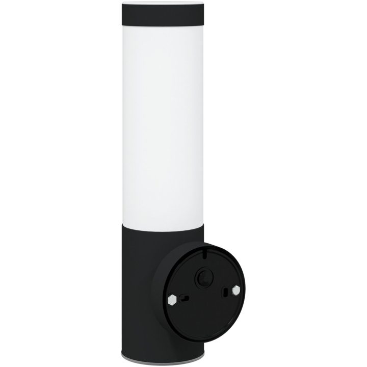 Utomhusväggljus med Sensor 2 st Svart Rostfritt Stål IP44 vidaXL Compact – bild 6