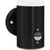 Utomhusväggljus med Sensor 2 st Svart Rostfritt Stål IP44 vidaXL Compact – miniatyr 9
