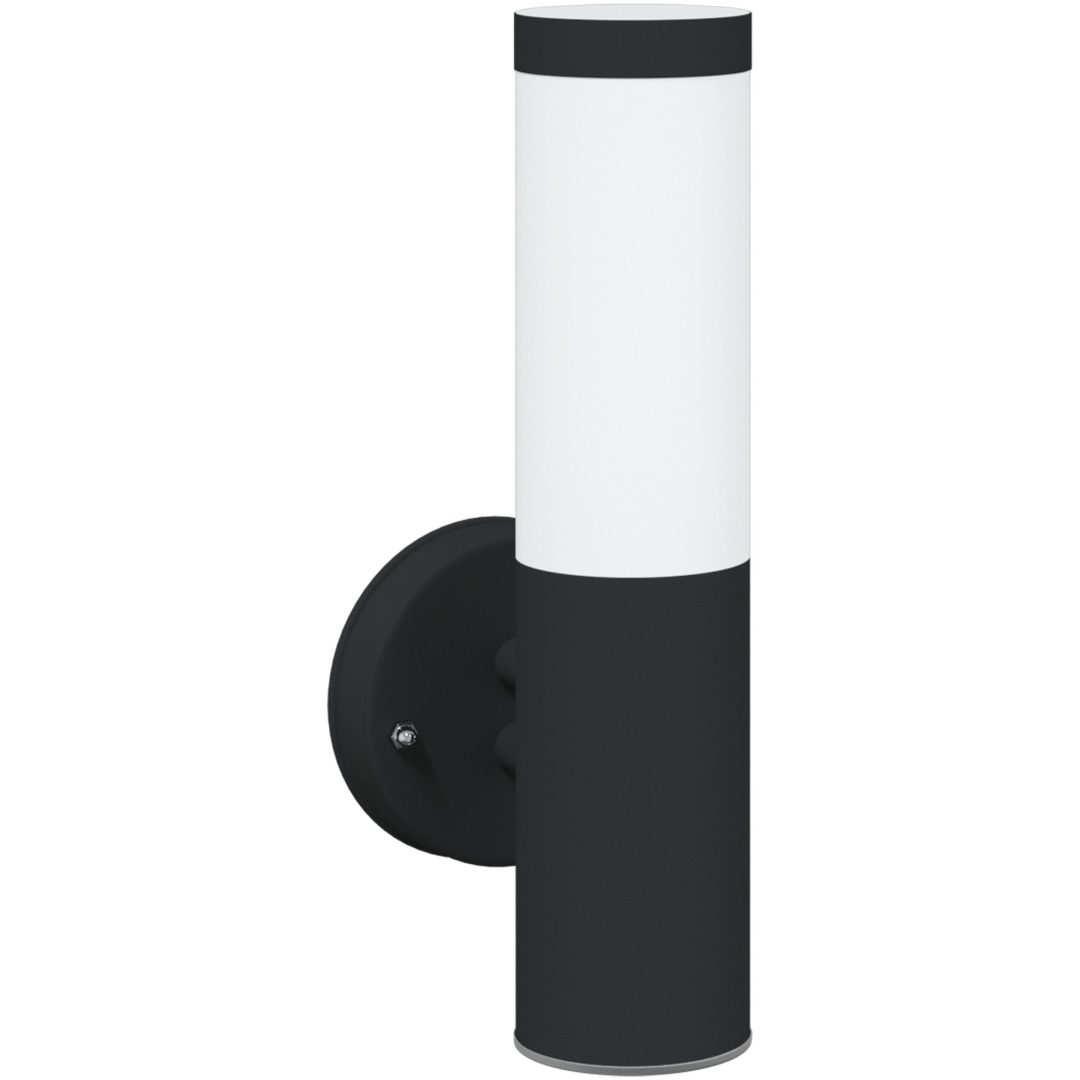 utomhusväggljus svart rostfritt stål IP44 vidaXL 33 cm hög – bild 2