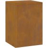 Utomhusväxthållare Pelare 2 st Väderbeständigt Stål vidaXL 24 x 24 x 35 cm – miniatyr 6