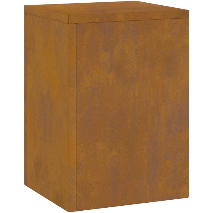 Utomhusväxthållare Pelare 2 st Väderbeständigt Stål vidaXL 24 x 24 x 35 cm – bild 6