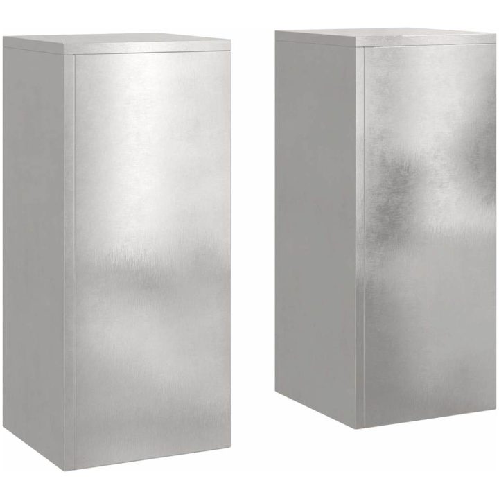 Utomhusväxthusställningar Pelare 2 st Rostfritt stål vidaXL 24 x 24 x 55 cm – bild 2