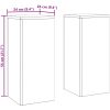 Utomhusväxthusställningar Pelare 2 st Rostfritt stål vidaXL 24 x 24 x 55 cm – miniatyr 11