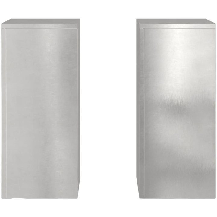 Utomhusväxthusställningar Pelare 2 st Rostfritt stål vidaXL 24 x 24 x 55 cm – bild 6