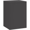 Utomhusväxtstöd Pelare 3 st Svart Stål vidaXL 24 x 24 x 35 cm, 24 x 24 x 55 cm, 24 x 24 x 75 cm – miniatyr 2