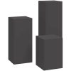 Utomhusväxtstöd Pelare 3 st Svart Stål vidaXL 24 x 24 x 35 cm, 24 x 24 x 55 cm, 24 x 24 x 75 cm – miniatyr 7